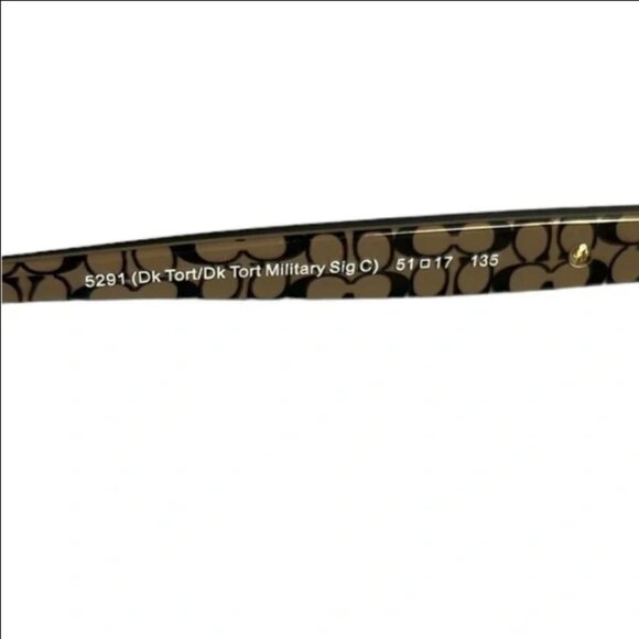 Coach HC6065 Brown Tortoise Glasses - Picture 4 of 7